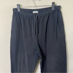 Outerknown  Sol Beach Organic Cotton Relaxed Tapered Pants Black Womens Size S Photo 1