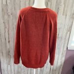 VERO MODA  Orange Ribbed Crew Neck Sweater Photo 2
