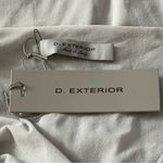 D.EXTERIOR NWT Women’s Size S Light Gray Mesh Long Sleeve Crewneck Top Photo 5