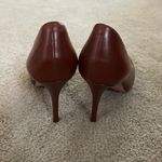 White House | Black Market Caramel Leather Point Toe Pumps Photo 3