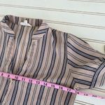 Striped Puff sleeves dressy top Size Small by MINE Pink Photo 4