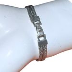 Anatoli 925 Sterling Silver Peridot Bracelet Woven Wheat Chain Signed 7 Inch Photo 3