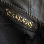 BLANK NYC  Black Vegan Faux Leather Moto Pant Leggings Size 27 Photo 7