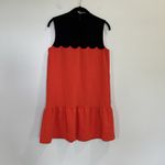 Victoria Beckham  For Target Orange Drop Waist Scallop Trim Dress Size‎ Small Photo 1