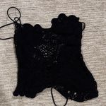 L'Academie  Black Lace Top Photo 0