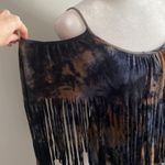 Vava by Joy Han New Lady’s Boho Fringe Cold Shoulder Tie Dye Jersey Mini Dress Photo 2