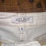 Judy Blue distressed white cutoff overlap raw hem S shorts Photo 1