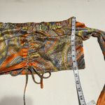 Nasty Gal The Price You Paisley Womens Size 6 Multicolored Long Sleeve Crop Top Photo 6