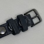 Ladies LA MER Collections black tone 22mm Rectangle Watch wrap Leather running Photo 3