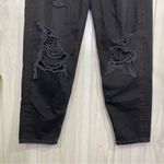 American Eagle  Black Distressed Relaxed Mom Jean size 4 Photo 3
