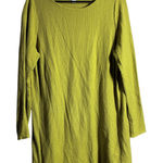 J.Jill Textured Knit Pullover Sweater Dress Green Long Sleeve Women's Medium Photo 0