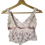 Aerie  Light Pale Pink Unpadded Lace Bralette M Photo 1