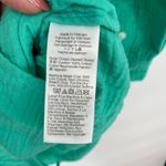 J.Crew  Gauze Shirt Emerald Green Button Down Long Sleeve Tunic Size S Photo 4