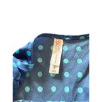 Gilligan & O'Malley Blue Polka Dot Night Gown Slip Adjustable Straps Lace Trim L Size L Photo 4