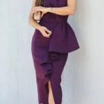 Elliatt NEW Reception Cascade Ruffle Strapless Dress in Purple, Size L $170 Photo 1