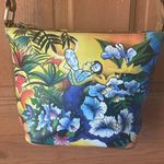 SHARIF Hand Painted Hawaiian Sunset Leather Bag ARTISTIC EXPRESSIONS VTG Purse Photo 1