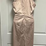 Allegra K Sleeveless Satin Summer Halter Neck Flowy Swing A-Line Party Dress Photo 3