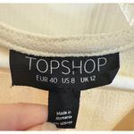 Topshop US 8 Cream Wrap Dress Short Sleeve Tie Waist Casual Party Photo 4