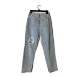 Abercrombie & Fitch NWT Saint Genies High Rise Straight Leg Light Wash Distressed Jeans Womens Sz 6 Photo 4
