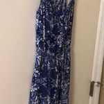 Old Navy  blue and white floral sleeveless dress size medium Photo 0