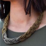 Beautiful Braided Metallic Seed Bead Multi Photo 0