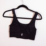 Free People NEW FP Movement Free Throw Square Neck Athletic Sports Bra Black L Photo 1