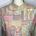 Orvis  Sz S Funky Pastels Cotton Short Jacket Blazer Photo 1