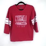 Champion  Red Cornell 1865 V-Neck Sweater Size‎ Small unisex Photo 1