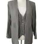 Touché L.A Vintage 1980 Women’s’s Gray Jacket/Vest Pant Suit Size Large Photo 1