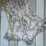 Zimmermann Zimmerman Beige Floral 100% Silk One Shoulder Ruffled Playsuit Women’s 3 US 10 Photo 6