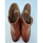 Vionic  Women's Jolene‎ Brown Leather Booties Side Zippers Size 8 Photo 4