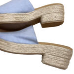 Matt Bernson Espadrille Sandal Light Blue Size 9 Slide On Summer Shoes Photo 2