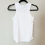 Madewell  Tank Top Womens (Re)generative Cotton Ribbed Cutaway White Size XXS NEW Photo 6