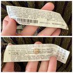 ZARA  Trafaluc Gold Metallic Stripe Crinkle Knit Mock Neck Blouse Top, sz. S Photo 13