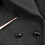 Trina Turk Wool Blend Double Breasted Coat Size 12 Women's Black Peacoat Jacket Photo 10