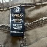 REWASH  Comfort Stretch Camo Mini Skirt Womens Size 17 Pencil Raw Hem Stretch Photo 6