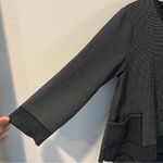 Habitat Lightweight Black & White Grid Print Cropped Sleeve Jacket Lagenlook Photo 1