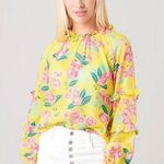 BANJANAN Berta Floral Long Sleeve Top Photo 0