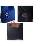 VTG Dumas Blazer Medium Navy 100% Wool One Button Jacket USA Business C… Size undefined Photo 9