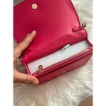 Valentino Orlandi Pink Quilted Crossbody Vegan Leather Purse Barbiecore Pink Photo 3