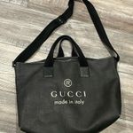Gucci  Coated Canvas Large Trademark Logo Travel Tote Photo 0