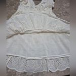Love The Label Shopbop boho coquette girly fairy Cream Eyelet Ruffle Dress Small White Photo 10