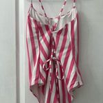 Victoria's Secret Victoria’s Secret Pink Cabana Stripe Scoop Neck Swimsuit (Size L) Photo 5