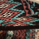 Rock & Roll Cowgirl  XXL Women's Cardigan With Aztec Design Bright Turquoise Photo 2