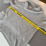 Christopher & Banks  Heather Gray Off the Shoulder Cowlneck Sweater Size Large Photo 7