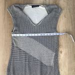 Magaschoni Womens Cotton Polyester White Blac Sleeveless Sheath Dress Size M Photo 3