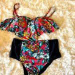 Costa Sol Two piece Swimsuit Highwaist Black Size 1X Photo 0