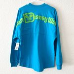 NWT  Parks Neon Blue & Green Walt Disney World Long Sleeve Spirit Jersey S Photo 3