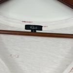 Rails  Cara Blue Sunnies Lightweight V-Neck Linen Blend novelty Tee size small Photo 7