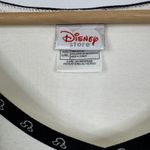 Disney Store Womens White Mickey Mouse Pocket V Neck Crop Ringer Tee Size L XL Size L Photo 6